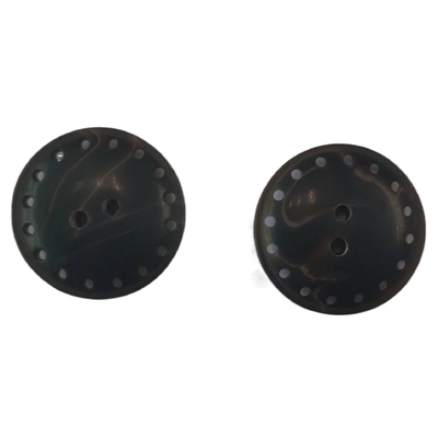 Plastic Dark Brown Plastic Buttons Multiple Hole On The Edge 36L Use On Coat Outwear