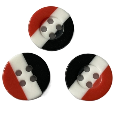 Plastic Three Combo Buttons 11/16&quot; For Sewing Shirt Blouses