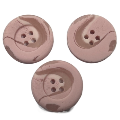 3/4&quot; 4 Hole Plastic Coat Buttons Pink Color Use For Women'S Coat Sweater