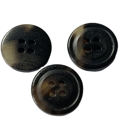 5/8&quot; Fake Horn Button 4 Holes Little Rim Using For Women'S Coat Sweater