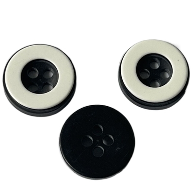 ODM/OEM 2 Layers Shirt Buttons With White Rim Apply For Men'S Shirt