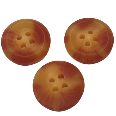 Red And Yellow 4 Hole 18mm Buttons Use For Jacket Coat Sweater