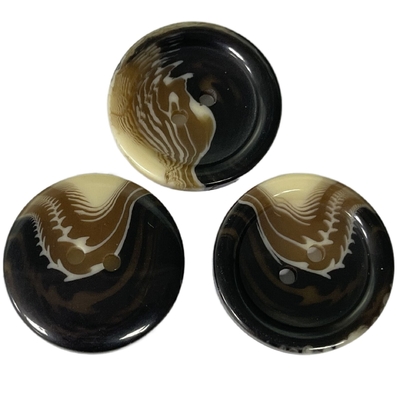 Imitation Rock Plastic Coat Buttons 4Holes 25mm Use For Coat Jacket Sweater