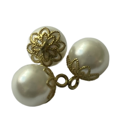 ISO9001 MOP Shirt Buttons / Pearl Shirt Buttons With Metal Shank
