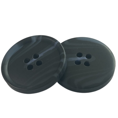 Dark Navy Plastic Coat Buttons Four Hole With Rim Apply For Women'S Coat And Overcoat