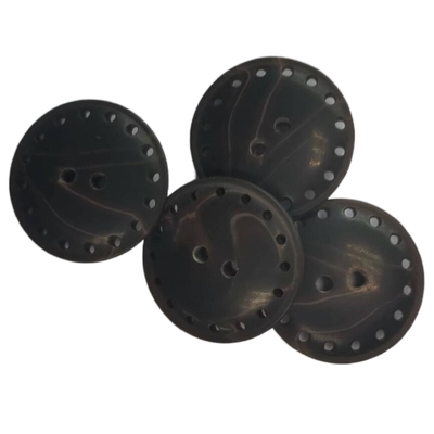 Plastic Dark Brown Plastic Buttons Multiple Hole On The Edge 36L Use On Coat Outwear