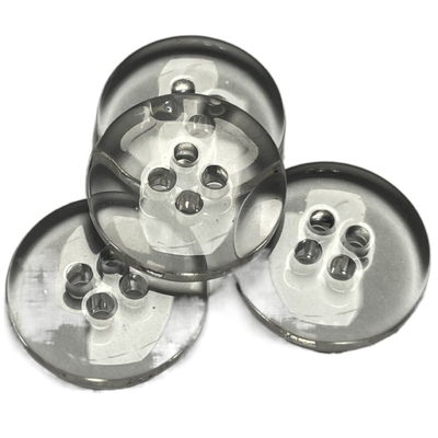 Transparent Design 24L 4 Hole Plastic Buttons Double Face Spray Shinny Oil For Clothes