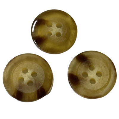 3/4&quot; Four Hole Plastic Fake Horn Coat Buttons ODM Color Use For Coat sweater