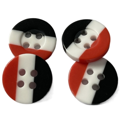 Plastic Three Combo Buttons 11/16&quot; For Sewing Shirt Blouses