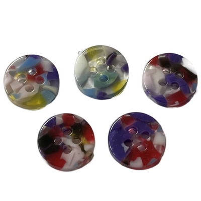 14L 4 Holes Plastic Shirt Buttons  With Random Color Use On Shirt Blouses