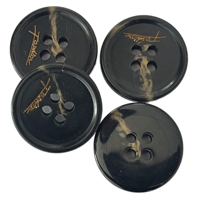 32L Plastic Coat Buttons Painting Color On Logo Use For Coat Sweater