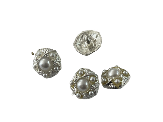 Natural Pearl MOP Shirt Buttons Eco Friendly Full Shiny With Metal Shank