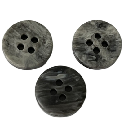 ODM / OEM Faux Marble Polyester Button 17L Four Hole Button