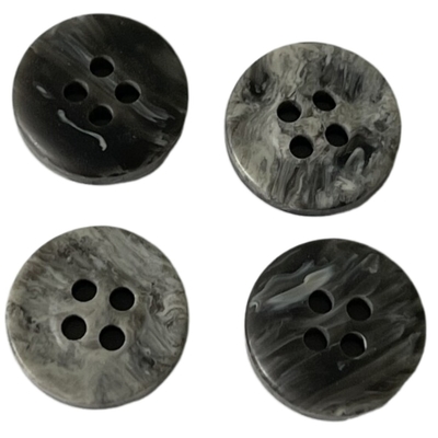 ODM / OEM Faux Marble Polyester Button 17L Four Hole Button