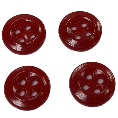 Fireman Uniforms Clothing Melamine Buttons 18L Red Color