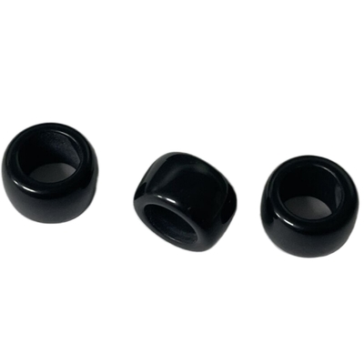 1-Holes Plastic Cord Ends 16L Black ODM Use For Coat Jacket Hoodies