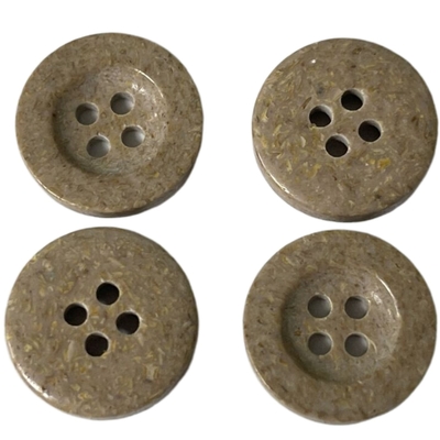 Recycled Polyester Buttons 4 Holes 28L For Coat Jacket Outerwear