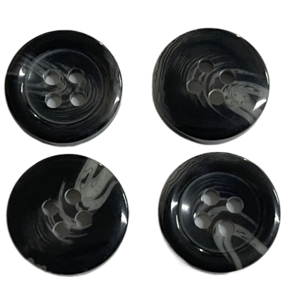 Sweater 4 Holes 22L Imitation Horn Buttons Full Shiny
