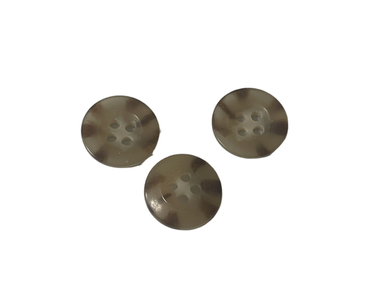 Beige Urea Buttons Use On Fireman Uniform Clothing Shirt 12mm Size