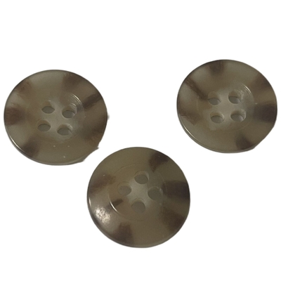 Beige Color 12mm Urea Buttons Use On Fireman Uniform Clothing Shirt