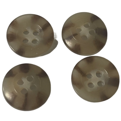 Beige Color 12mm Urea Buttons Use On Fireman Uniform Clothing Shirt