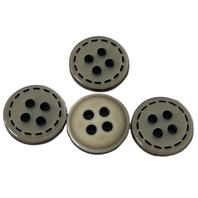 4 Holes 18mm Silked Print Plastic Shirt Buttons Use On Shirt Blouses Clothing
