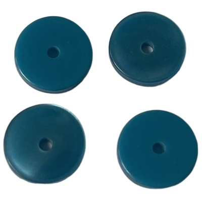 Dark Cyan Shirt ODM Resin Buttons One Hole Fashionable Plastic Buttons