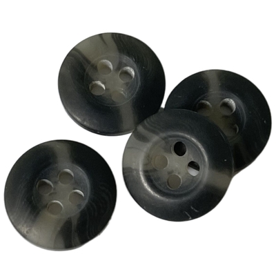 14mm Faux Horn Buttons Grey Color Use On Coat Jacket Outerwear