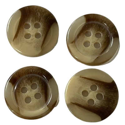 Light Brown Fake Horn Button In 24L Apply For Coat Jacket Sweater