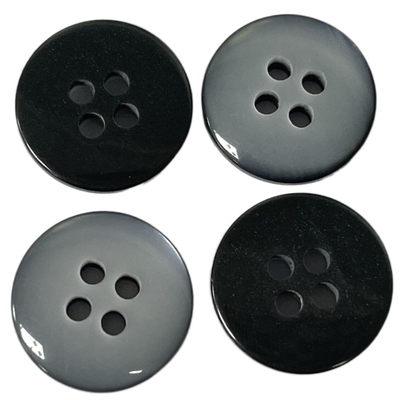 Recycled Plastic Shirt Buttons 4 Holes Silver Color Use On Shirt Blouses