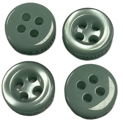 16L Green Color 4 Holes Shirt Buttons Use On Shirt Clothing